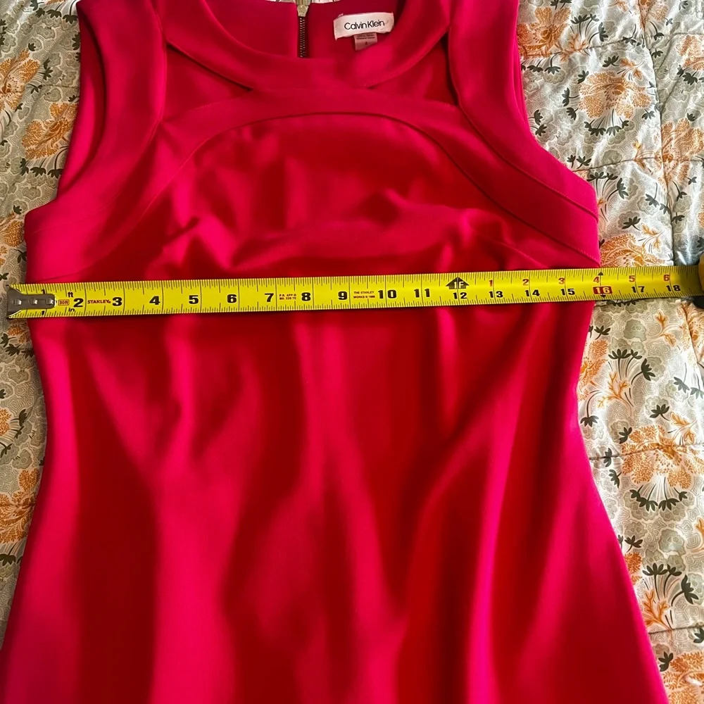 Calvin Klein Hot Pink Dress With Cutouts - Picture 5 of 6
